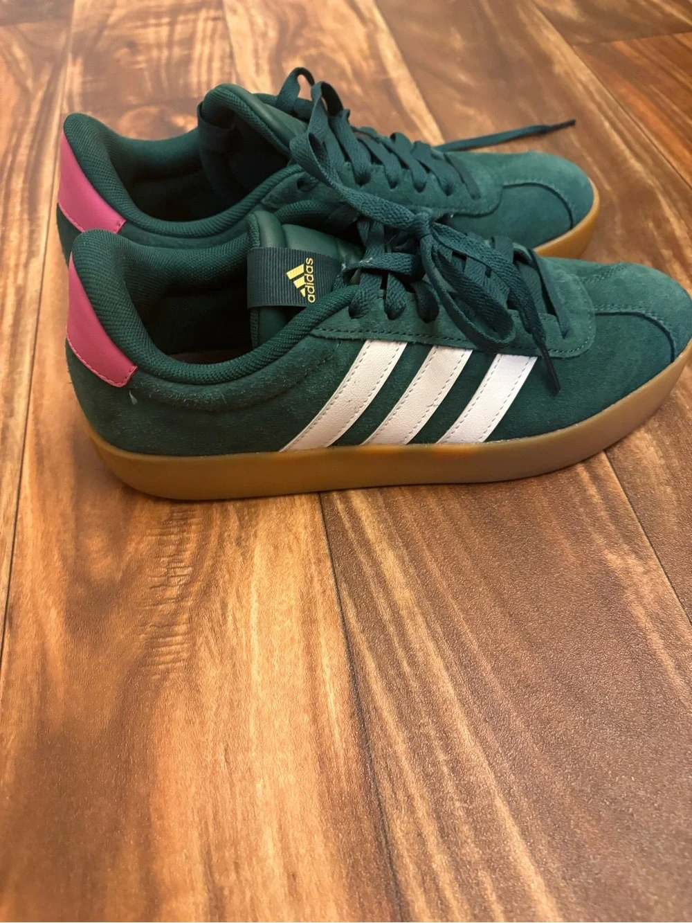 adidas Teal Mesh Trainer with White Accents